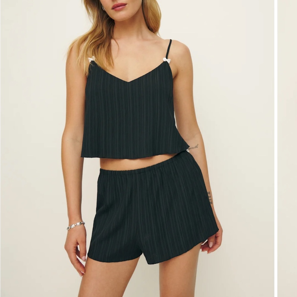 Reformation Mallory Two Piece Black - Size 4